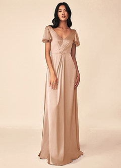 Azazie Soren Stretch Satin Dress Final Sale  image1