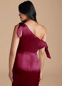 Xyla Merlot Bow Maxi Dress image4