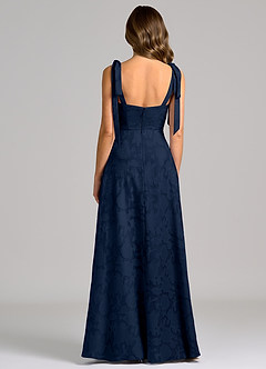 Azazie Debra Suknie dla druhen Linia A z kieszeniami Kwiatowe wypalenie Do ziemi Sukienka image6