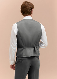 front William Charcoal Comfort Blend Suit Vest