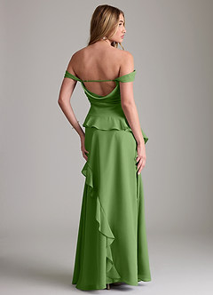 Azazie Sloane Bridesmaid Dresses Basil A-Line Sweetheart Neckline Chiffon Dress image7