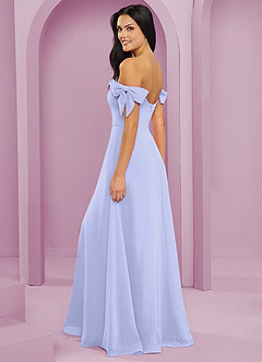 Barbie ♥ Azazie Bridesmaid Dresses Lavender A-Line Off the Shoulder Chiffon Convertible Dress image6