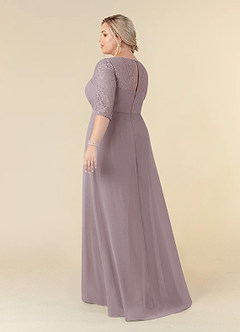 Azazie Leonine Mother of the Bride Dresses Dusk A-Line Scoop lace Chiffon Dress image11