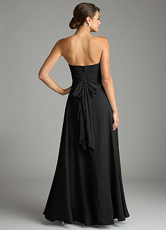 Azazie Tamira Suknie dla druhen Linia A Pofałdowany Szyfon Do ziemi Sukienka image4