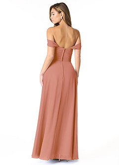 Azazie Kaitlynn Bridesmaid Dresses MAI TAI Empire Ruched Chiffon Convertible Dress image3