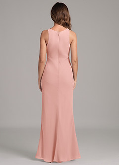 Azazie Allettie Robes de demoiselle d'honneur Robe Sirène en Mousseline de soie Rosette image2