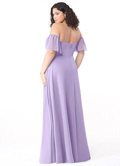 Azazie Sue Bridesmaid Dresses Lilac A-Line Off the Shoulder Chiffon Convertible Dress image10