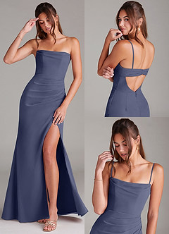 Azazie Leonis Bridesmaid Dresses Stormy Sheath Strapless Chiffon Convertible Dress image9