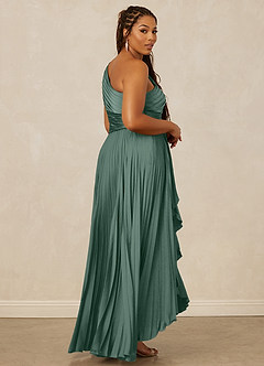 Christian Siriano Bridal for Azazie 1008 Brautjungfernkleider A-Linie One-Shoulder Stretch-Satin Kleid Eukalyptus image13