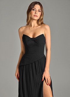 Azazie Becka Suknie dla druhen Linia A Bez ramiączek Szyfon Do ziemi Sukienka image6