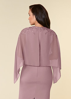 Azazie Maryam Mother of the Bride Dresses Dusty Rose Sheath Lace Chiffon Dress image5