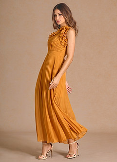 Selma Amber Pleated Maxi Dress image5