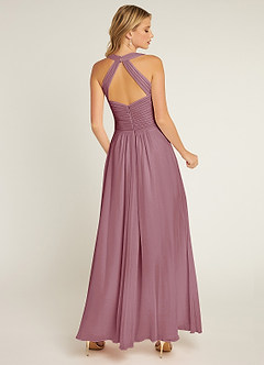 Azazie Claudia Bridesmaid Dresses Vintage Mauve A-Line Sweetheart Neckline Chiffon Dress image3