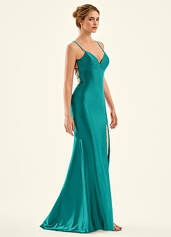 Twinkle Peacock Mermaid Prom Dress image3