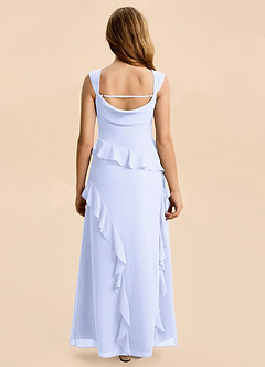 Azazie Sloane Junior Lavender A-Line Sweetheart Neckline Chiffon Dress image2