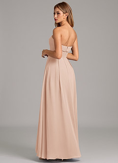 Azazie Lucienne Bridesmaid Dresses English Rose A-Line Strapless Chiffon Convertible Dress image2
