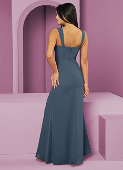 Barbie ♥ Azazie Bridesmaid Dresses Neptune Mermaid Pleated Chiffon Dress image2
