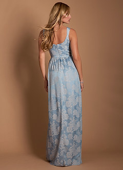 Maxi jurk Thalia Poederblauw image2