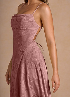 Irelia Light Pink Midi Dress image6