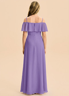 Azazie Maggie Junior Tahiti A-Line Off the Shoulder Chiffon Dress image2