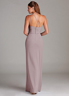 Azazie Eren Jurken voor bruidsmeisjes Jurk van Stretch crêpe met Kolom One-Shoulder Vintage Mauve image2