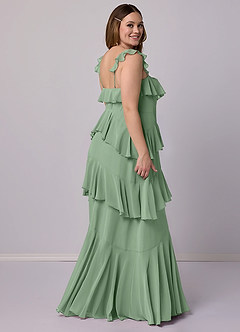 Barbie ♥ Azazie Bridesmaid Dresses Matcha A-Line Sweetheart Neckline Chiffon Dress image10