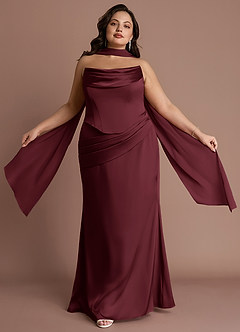 Vestido Vino Largo Sorrel image10