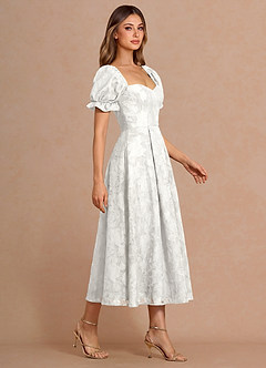 Lanthe White Midi Dress image4