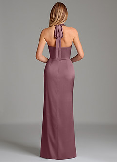 Azazie Serenity Bridesmaid Dresses Amethyst Mermaid Sweetheart Neckline Stretch Satin Dress image6