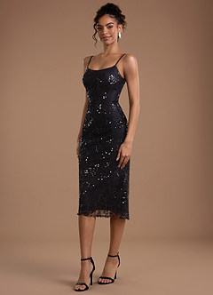 Brie Black Midi Dress image3