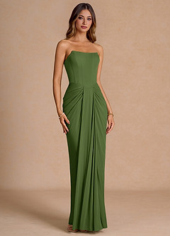 Anais Maxi Klänning Oliv image4