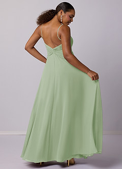 Barbie ♥ Azazie At-home Try On Dresses A-Line Chiffon Floor-Length Dress image6