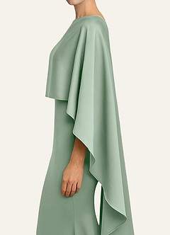 front Azazie Matchende farve stretch satin multiway kappe