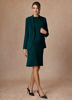 front Kennedy Sosna Sukienka Ze Stretchem Strukturalnym