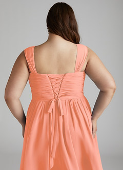 Azazie Angie Bridesmaid Dresses Sunset A-Line Corset Chiffon Dress image15