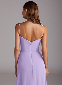 Azazie Marley Bridesmaid Dresses Lilac A-Line Off the Shoulder Chiffon Convertible Dress image10