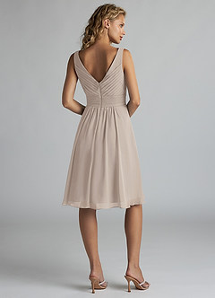 Azazie Grace Bridesmaid Dresses Frost A-Line Pleated Chiffon Dress image2