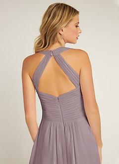Azazie Claudia Bridesmaid Dresses Dusk A-Line Sweetheart Neckline Chiffon Dress image6