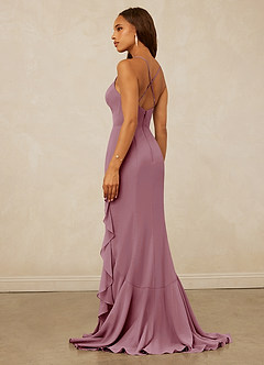 Christian Siriano Bridal for Azazie 1006 Bridesmaid Dresses Vintage Mauve Mermaid Ruched Chiffon Dress image2