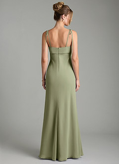 Azazie Ellia Bridesmaid Dresses Pistachio A-Line Bow Chiffon Dress image5