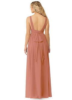 Azazie Kora Bridesmaid Dresses MAI TAI A-Line Pleated Chiffon Dress image2