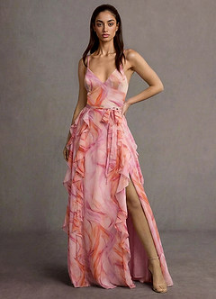 Megan Rezumat Portocaliu Rochie maxi image1