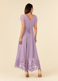 Azazie Palana Mother of the Bride Dresses Wisteria A-Line Lace Chiffon Dress image3