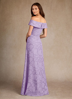 Azazie Medford vestidos de madre de la novia Vestido de Lila de Devorado Floral de Corte en A con Vestidos sin tirantes image3