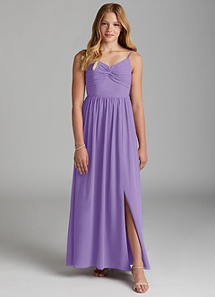 Azazie Zeya Junior Tahiti A-Line Chiffon Dress image1