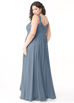 Azazie Cleobella Bridesmaid Dresses Twilight A-Line Sweetheart Lace Chiffon Dress image11