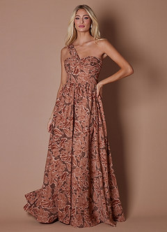 Vestido Pétalo De Bronce Largo Hayden image7