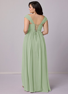Barbie ♥ Azazie Bridesmaid Dresses A-Line Corset Chiffon Floor-Length Dress image10