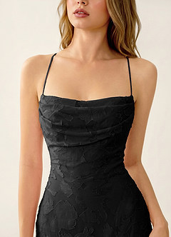 Natasha Black Jacquard Corset Mermaid Summer Dress image6