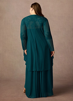 Azazie Anne Mother of the Bride Dresses Pine Sheath Sweetheart Sequins Lace Dress image11